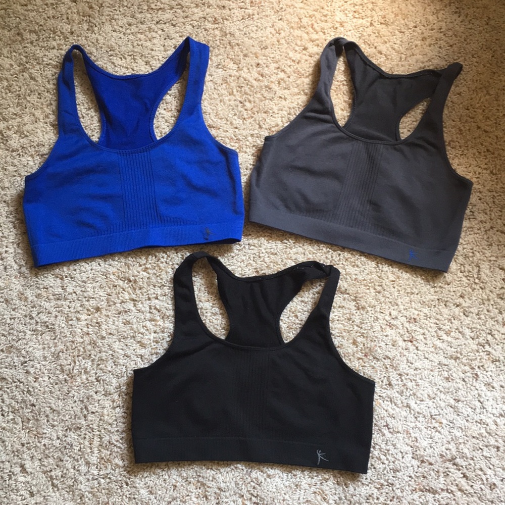 Danskin Now 3 pack sports bras, size Large.
